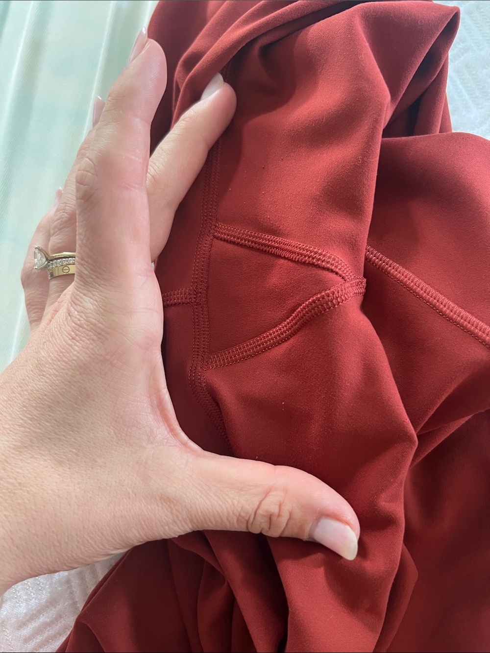 Lululemon Wunder Train Contour Fit High-Rise Tight 25" in Terra Orange - Picture 6 of 6